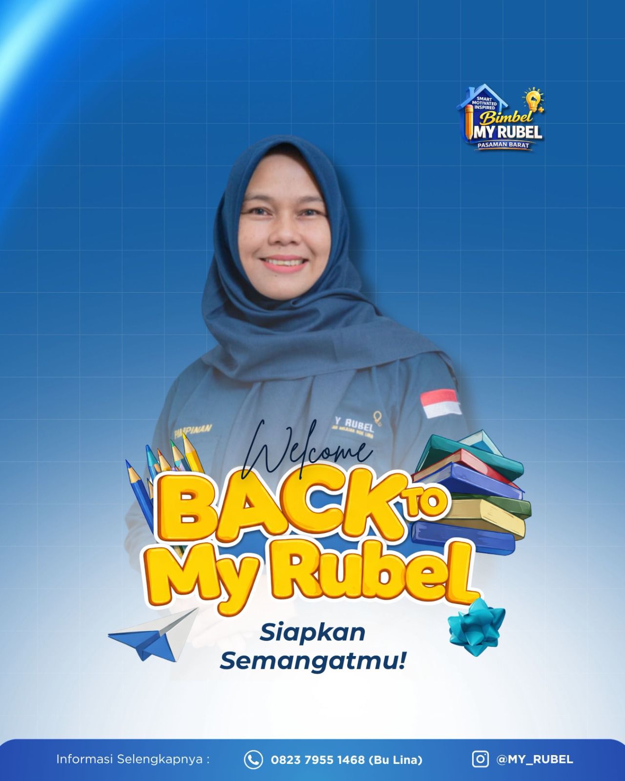 Lina Syariyenti, S.Pd., pimpinan Bimbel My Rubel